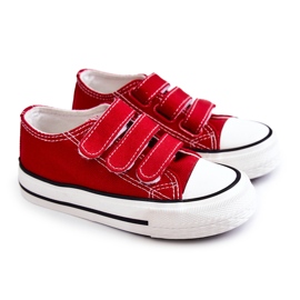 Rote Bernie Klett-Sneaker für Kinder