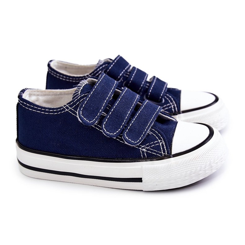Kinder-Turnschuhe mit Klettverschluss Marineblau Bernie