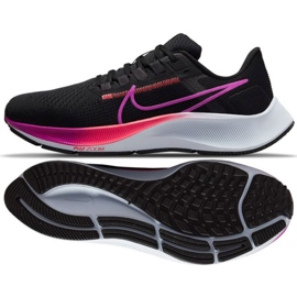 Nike Air Zoom Pegasus 38 W Laufschuhe CW7358 011 schwarz lila rosa