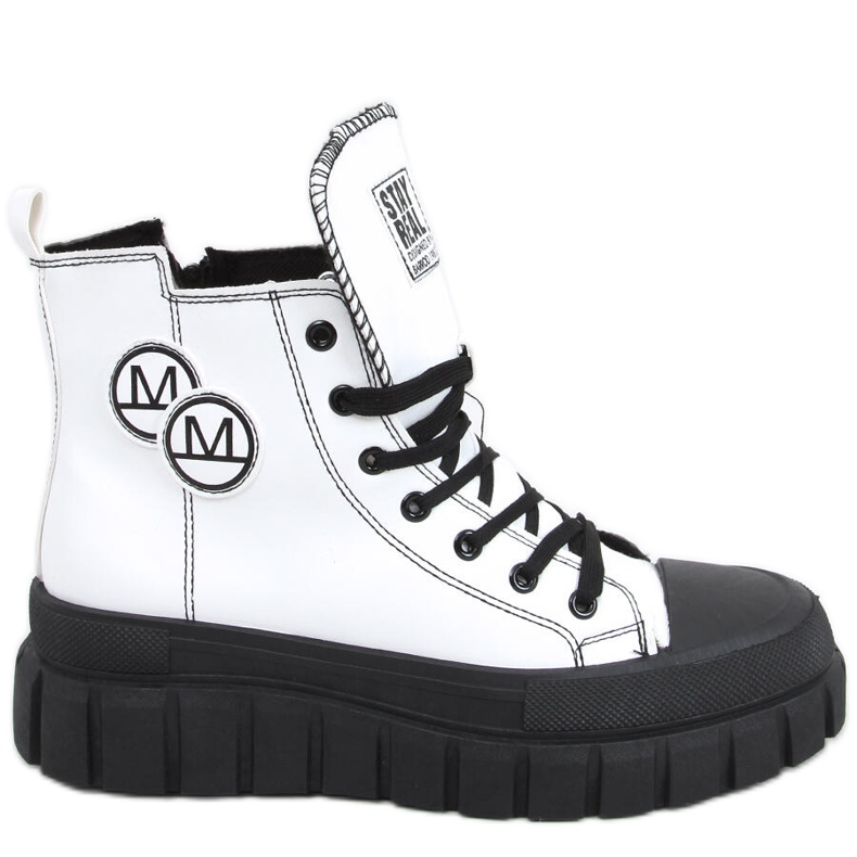 Ayse WEISS / SCHWARZE Turnschuhe weiß