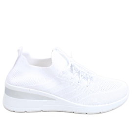 Sockenkeilschuhe Binita Weiß