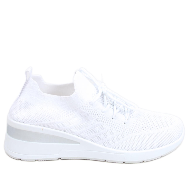 Sockenkeilschuhe Binita Weiß