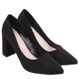 Pumps auf dem Aria Black Pfosten schwarz
