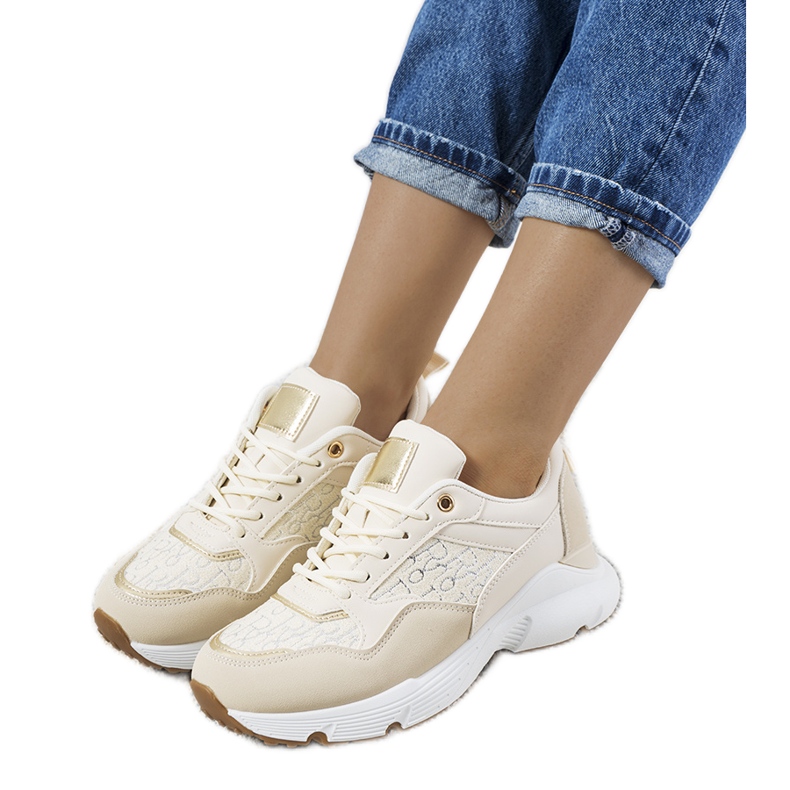 Beigefarbene Viale-Sneakers für Damen