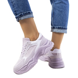 Violette Genovesia-Turnschuhe lila