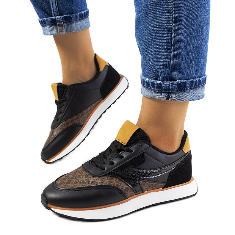 Chiara-Sneaker für Damen in Schwarz braun