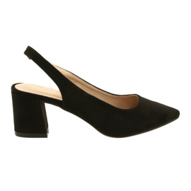 Elegante Wildlederpumps Evento 22SD98-4549 Schwarz