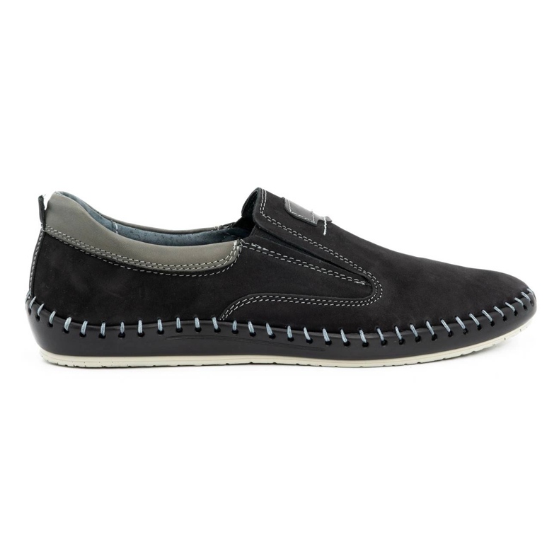Olivier Leder Herrenschuhe 816MA schwarz
