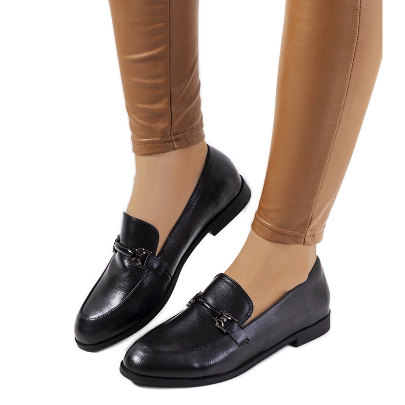 Schwarze Genovese-Slipper für Damen