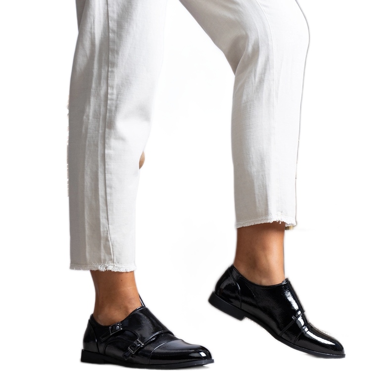 Schwarz lackierte Davide Schuhe