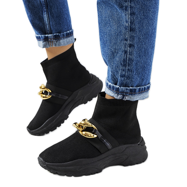 Schwarze High-Top-Sneakers von Martin