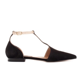 Marco Shoes Wildledersandalen mit Knöchelriemen schwarz