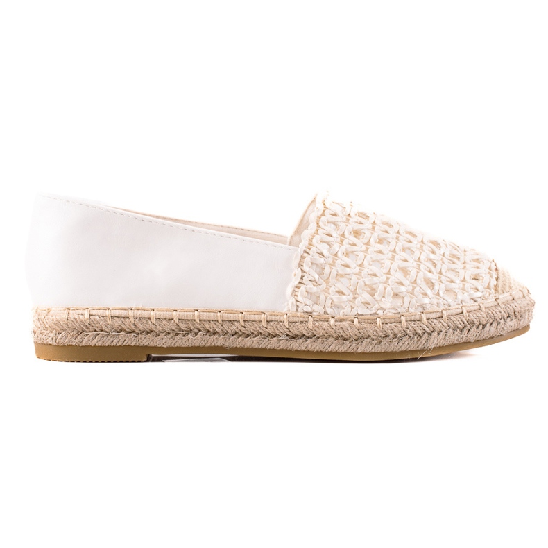 Lucky Shoes Geflochtene Espadrilles beige