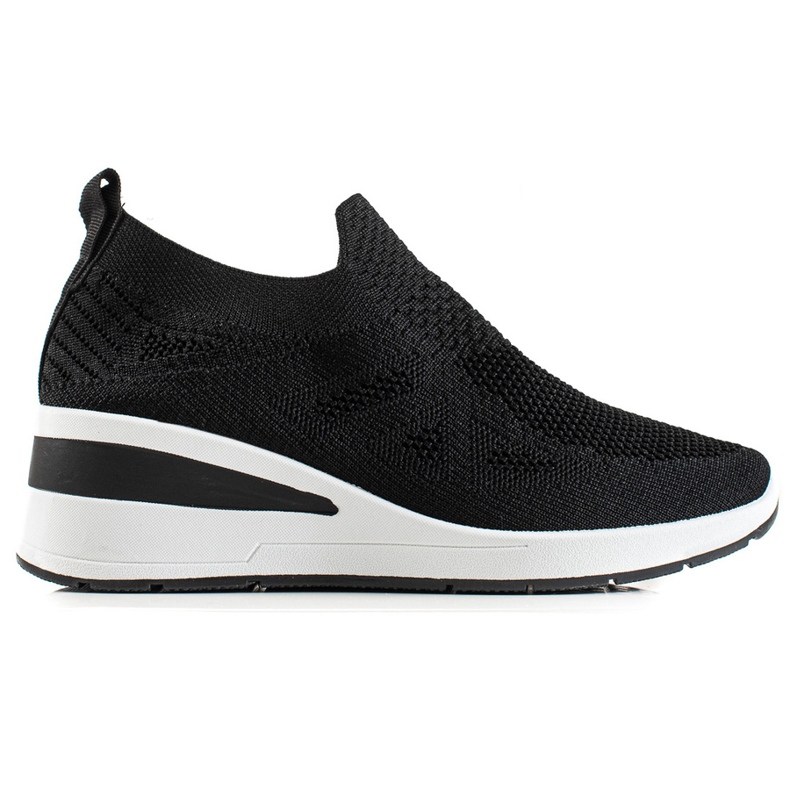 TRENDI Sneakers mit Keilabsatz schwarz