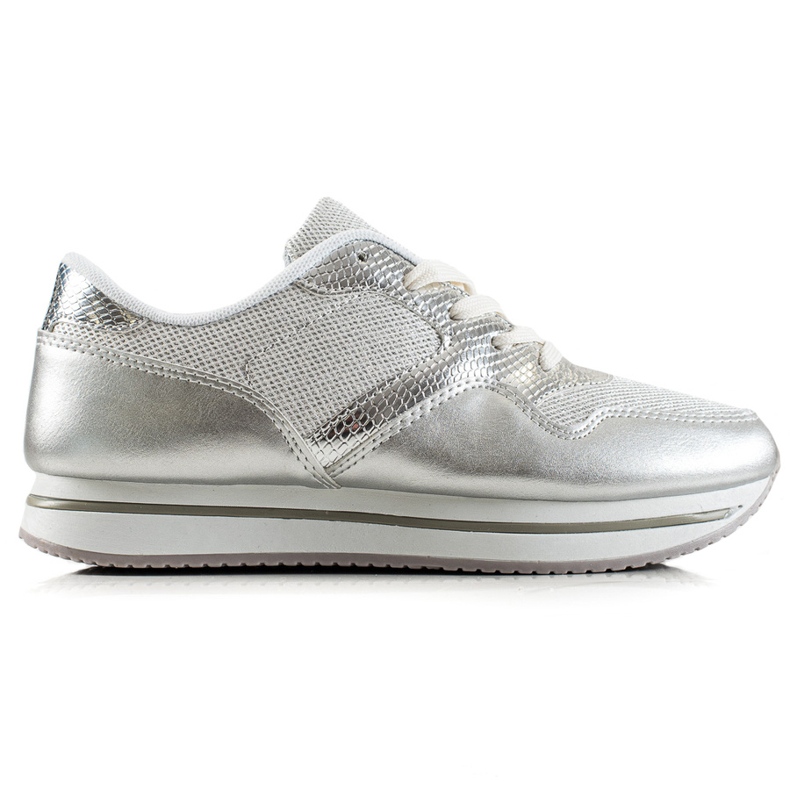 TRENDI Silberne Turnschuhe silber-
