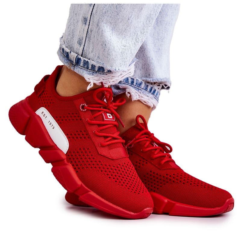 Sportschuhe für Damen Memory Foam Big Star JJ274270 Rot