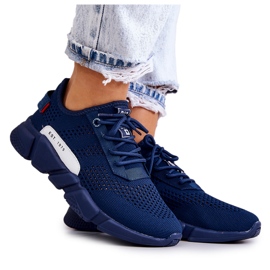 Sportschuhe für Damen Memory Foam Big Star JJ274274 Marineblau