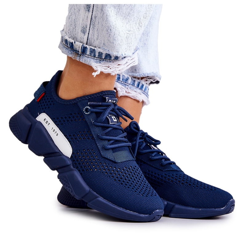 Sportschuhe für Damen Memory Foam Big Star JJ274274 Marineblau