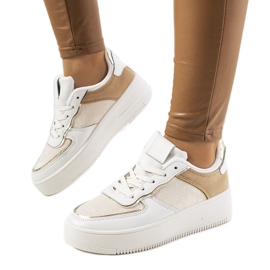 Beige Damen-Sneaker Statela