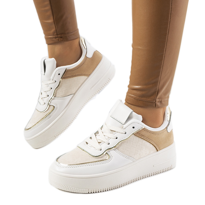 Beige Damen-Sneaker Statela
