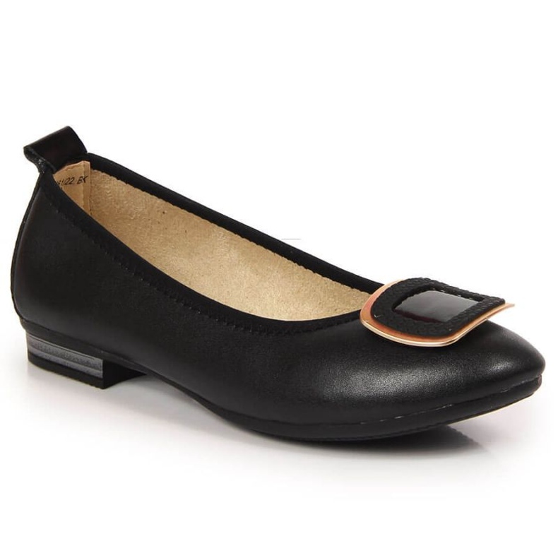 Lederballerinas Filippo W PAW334A schwarz