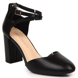 Sandalen auf dem Pfosten von Sergio Leone W SK364B schwarz