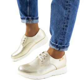 Goldene Zipfs Damenschuhe