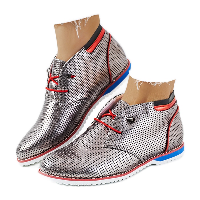 Durchbrochene Luella-Schuhe für Damen in Silber silber-