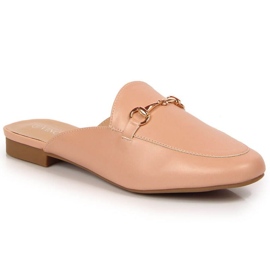 Geschlossene Hausschuhe mit Vinceza-Ornament W JAN103B rosa