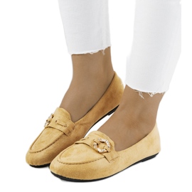 Beigefarbene Leila-Slipper für Damen