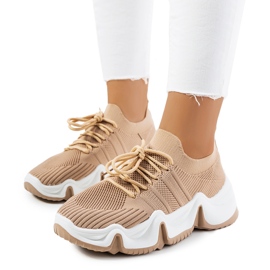Beige Sportsneaker von Thornber