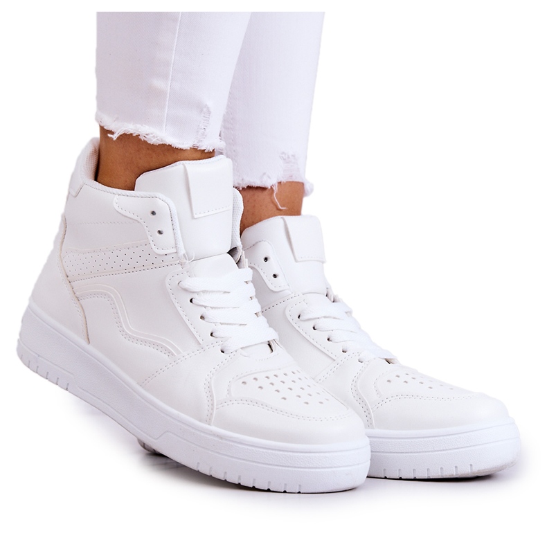 FG2 Hohe Sportschuhe für Damen Weiß Megithoe