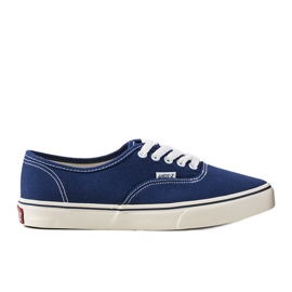 Marineblaue Turnschuhe für Herren von Flax