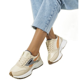 Beige Turnschuhe für Damen von Onorato