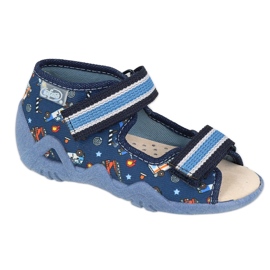 Befado gelbe Kinderschuhe 350P028 blau