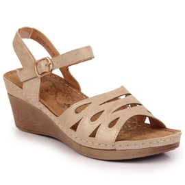 Keilsandalen Jezzi W EVE350A beige