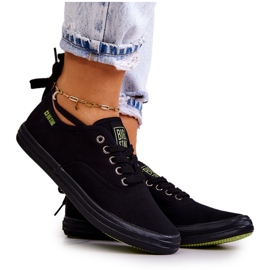 Leichte Damen Sneakers Big Star JJ274261 Schwarz