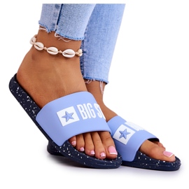 Damenhausschuhe Big Star JJ274A526 Blau