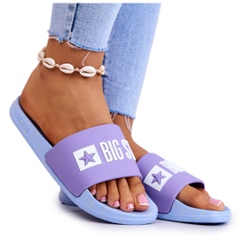 Damenhausschuhe Big Star JJ274A525 Violett-Blau lila