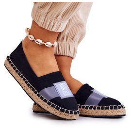 Damen Slip-On Espadrilles Big Star JJ274963 Schwarz