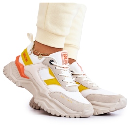 Damen Sportschuhe Big Star JJ274A411 Weiß und Beige