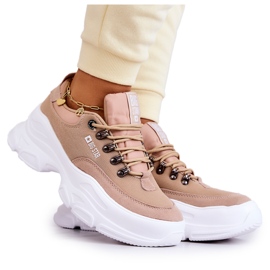 Damen Sportschuhe Turnschuhe Big Star JJ274A222 Beige