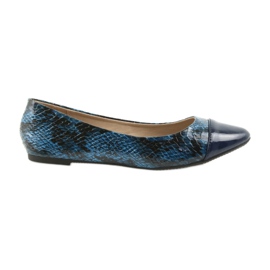 Via-Nova Ballerinas Damenschuhe Via Nova 07-041 marineblau schwarz