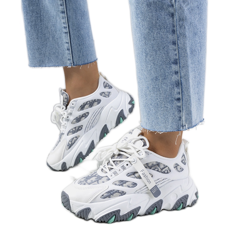 Weiße Damensneaker von Melsen mehrfarbig