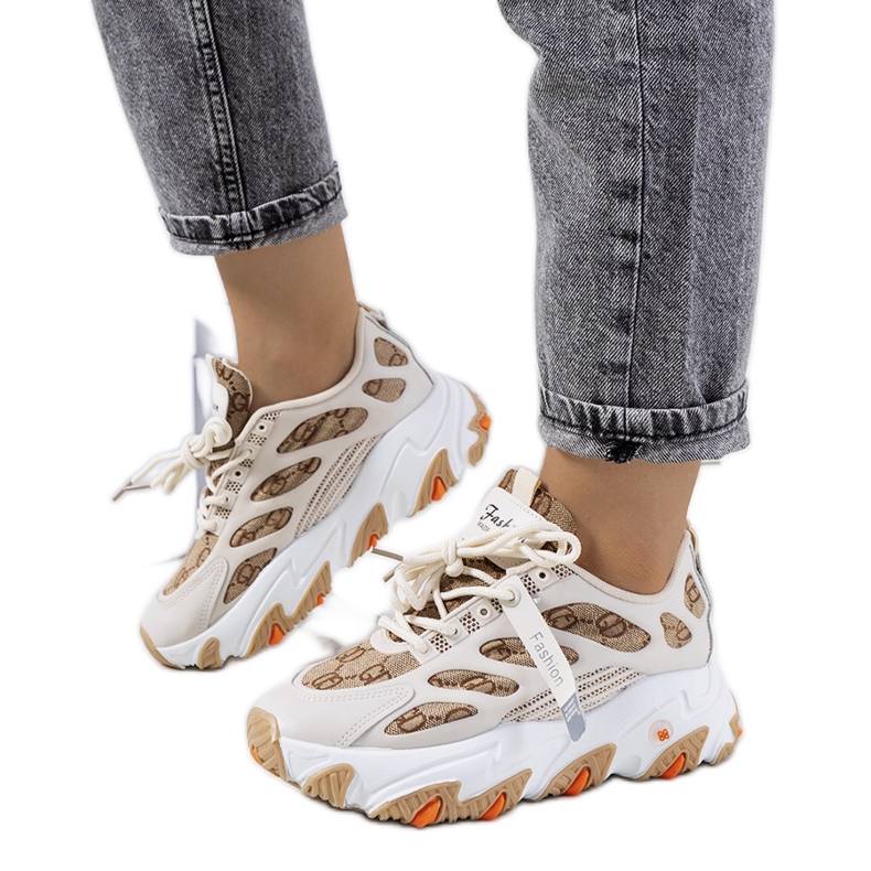 Beigefarbene Damensneaker von Melsen