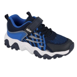 Befado Jugendschuhe 516Q102 marineblau blau grau
