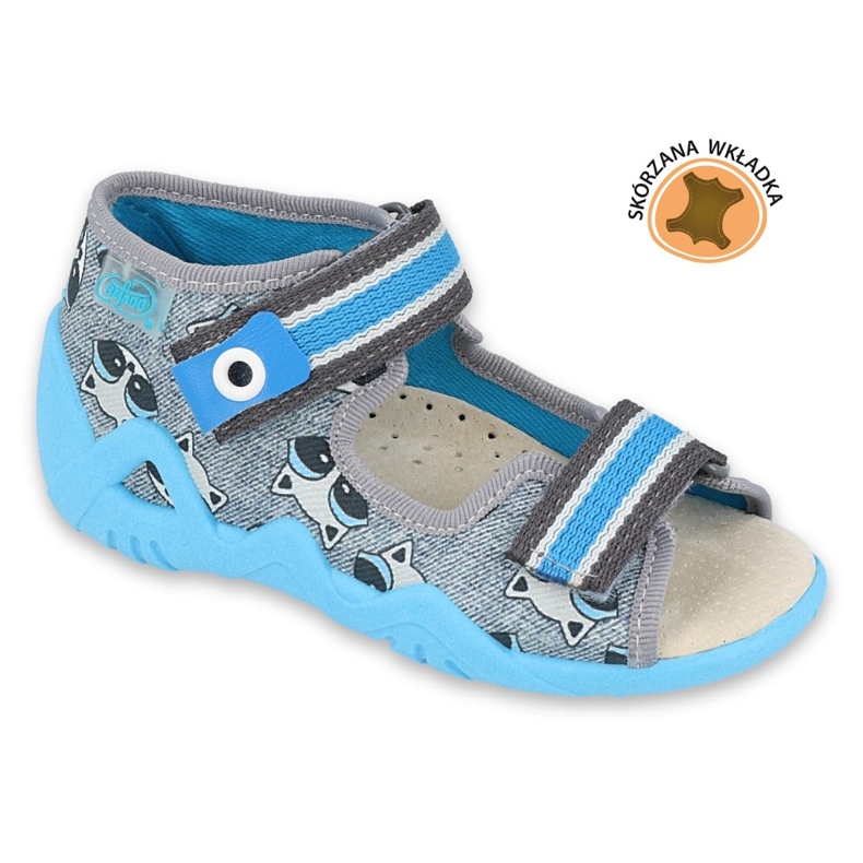 Befado gelbe Kinderschuhe 350P022 blau