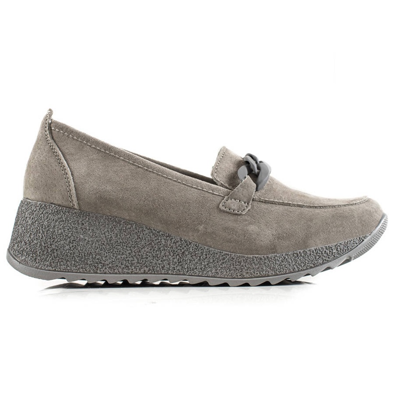 Filippo Leder-Brogues auf der Plattform grau