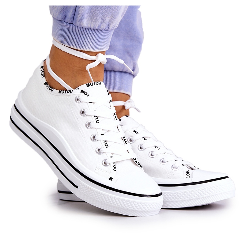 S.Barski Weiße Menifee-Turnschuhe für Damen