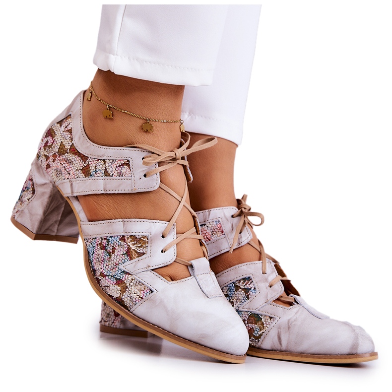 Damen Lederstiefel Maciejka 05328-04 Beige